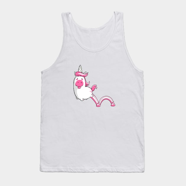 Jumping Unicorn Tank Top by TomiAx